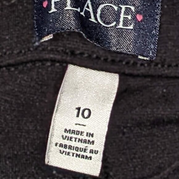 2 Pc Girls' Outfit Black & White Plaid Dress &  Black Pants Sz 8 10 - Picture 6 of 6